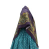 mantón de algodón estampado