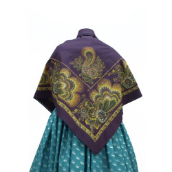 mantón de algodón estampado