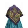 mantón de algodón estampado