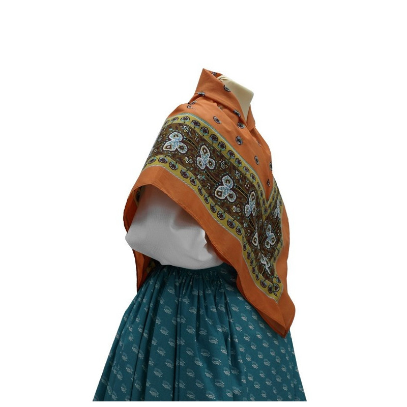 mantón de algodón estampado