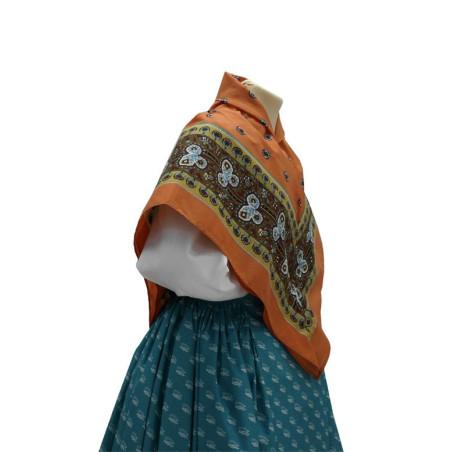 mantón de algodón estampado