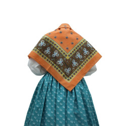 mantón de algodón estampado