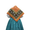 mantón de algodón estampado