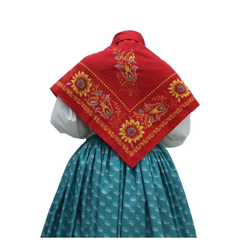 mantón de algodón estampado
