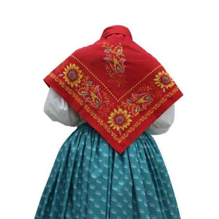 mantón de algodón estampado