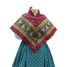 mantón de algodón estampado
