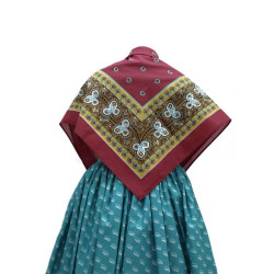 mantón de algodón estampado