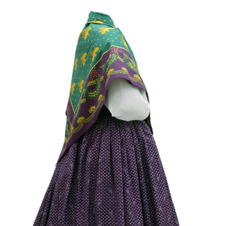 mantón de algodón estampado
