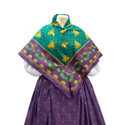mantón de algodón estampado