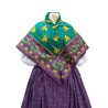 mantón de algodón estampado