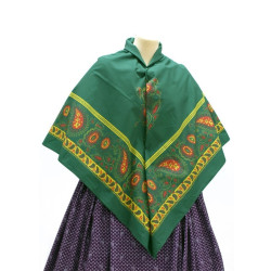 mantón de algodón estampado