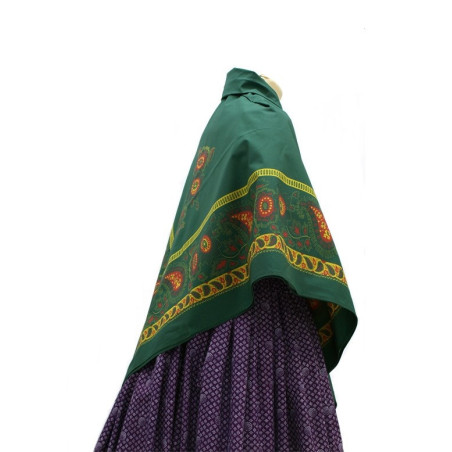 mantón de algodón estampado