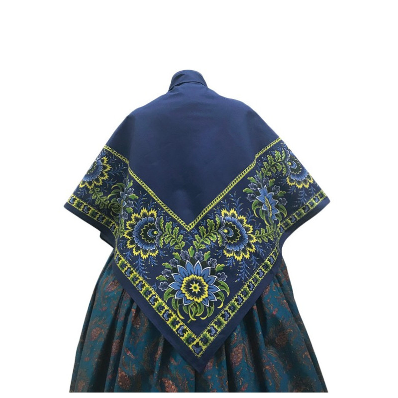 mantón de algodón estampado