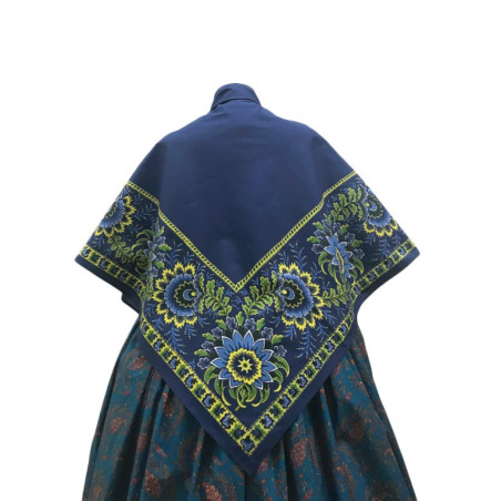mantón de algodón estampado