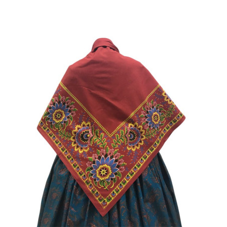 mantón de algodón estampado