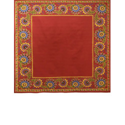 mantón de algodón estampado