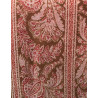 mantón 8 puntas rojo- verde oliva