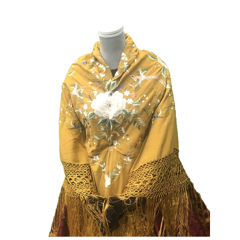mantón de manila oro colores