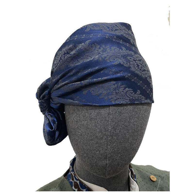 PAÑUELO AZUL GRIS