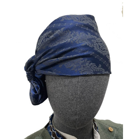 PAÑUELO AZUL GRIS