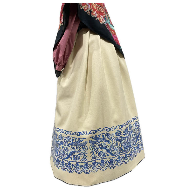REFAJO PINTADO BEIGE AZUL