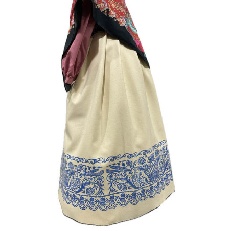 REFAJO PINTADO BEIGE AZUL