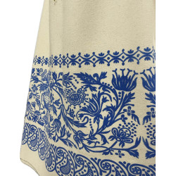 REFAJO PINTADO BEIGE AZUL ARABESCO