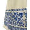 REFAJO PINTADO BEIGE AZUL ARABESCO