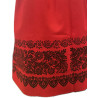 CORTE DE REFAJO ROJO ESTAMPADO NEGRO