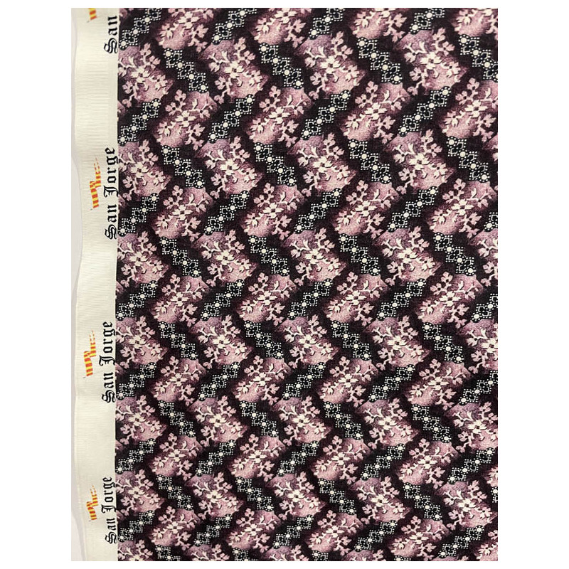 TELA ALGODÓN FLORES ROSA