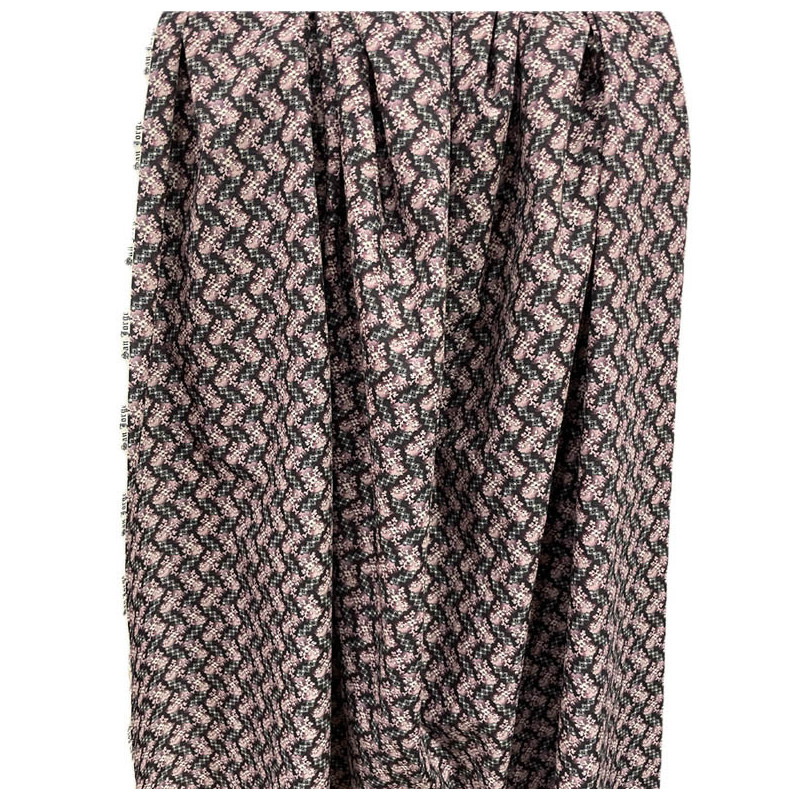 TELA ALGODÓN FLORES ROSA