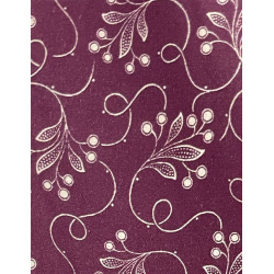 TELA DE ALGODÓN MORADA RAMAJES