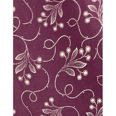 TELA DE ALGODÓN MORADA RAMAJES