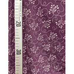 TELA DE ALGODÓN MORADA RAMAJES