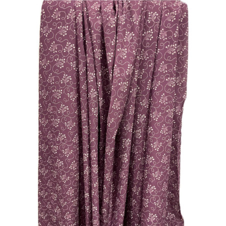 TELA DE ALGODÓN MORADA RAMAJES
