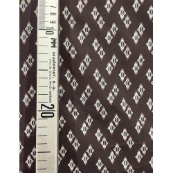 TELA DE ALGODÓN ROMBOS MARRÓN