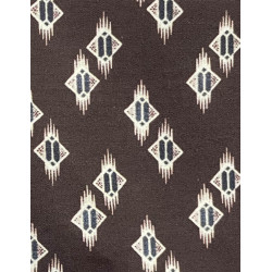TELA DE ALGODÓN ROMBOS MARRÓN