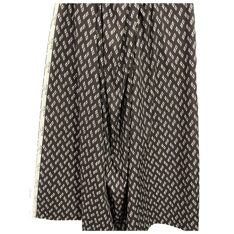 TELA DE ALGODÓN ROMBOS MARRÓN