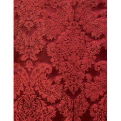 TELA  BROCHADO ROJO-ROJO