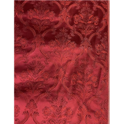 TELA BROCHADO ROJO-GRANATE