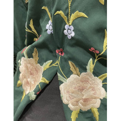 mantón de manila azul claro colores