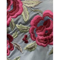 mantón de manila azul claro colores