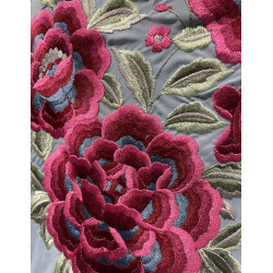 mantón de manila azul claro colores