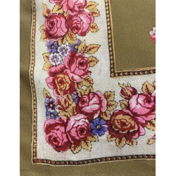 mantón estampado verde