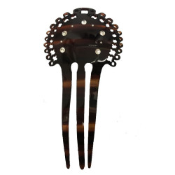 peineta imitación carey brillos