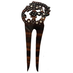 peineta imitación carey brillos