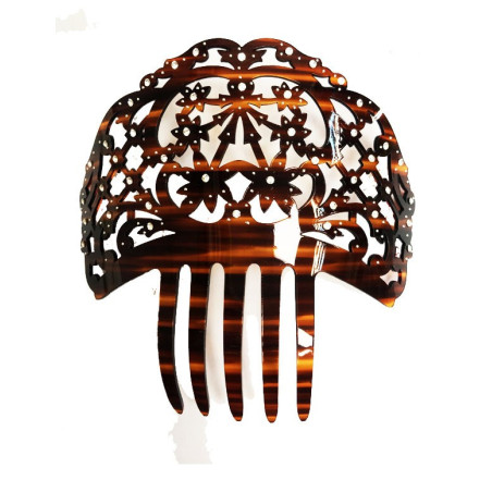 peineta imitación carey brillo