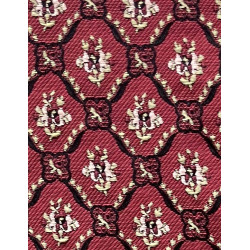 TELA ROJA  FLOR BEIGE