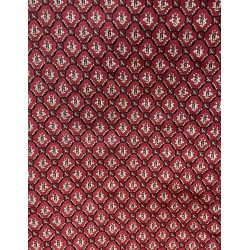 TELA ROJA  FLOR BEIGE