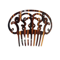 peineta imitación carey brillo